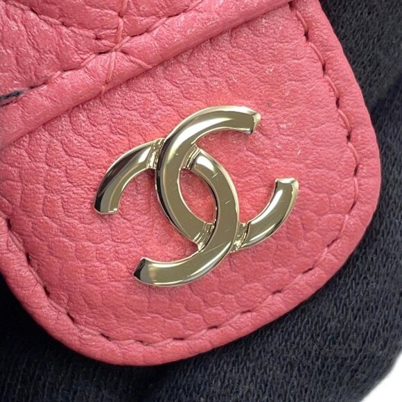 CHANEL Matelasse Bifold Wallet Card Case Calfskin Pink A80799 - Picture 4 of 14